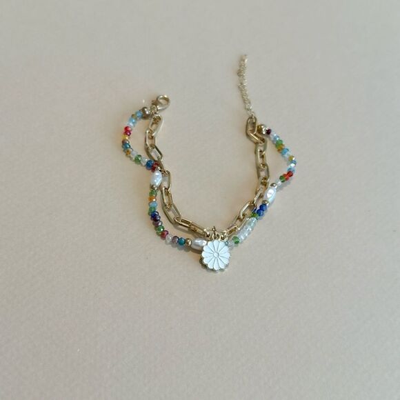 Boho flower bracelet M962 - Picture 2 of 3